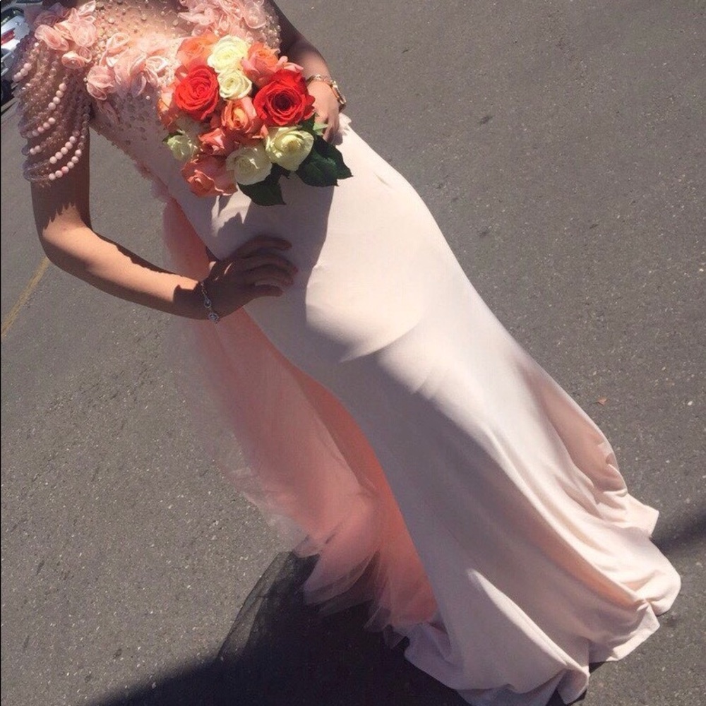 Pink prom dress, evening gown, bridesmaids dress